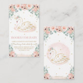 スワンプリンセス赤面ピンクフローラブックスベビー エンクロージャーカード (正面/裏面)