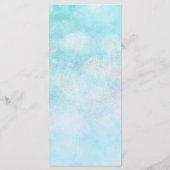 スワンプリンセス金ゴールドグリッターおとぎ話パーティーメニュー メニュー (裏面)