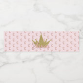 スワンプリンセス金ゴールドグリッタークラウングラム ペットボトルラベル (シングルラベル)