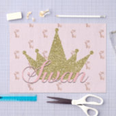 スワンプリンセス金ゴールドグリッタークラウンバースデーパーティー 薄葉紙 (クラフト)