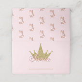 スワンプリンセス金ゴールド誕生日パーティーフードテント プレイスカード (外部開封)