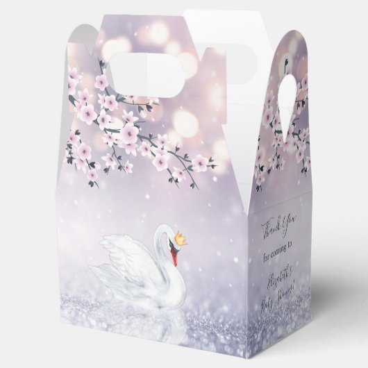 スワンプリンセス |女の子の赤ちゃんシャワー |ありがとうございます フェイバーボックス (オープン)