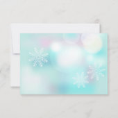 スワンプリンセス |女の子の赤ちゃんシャワー サンキューカード (裏面)