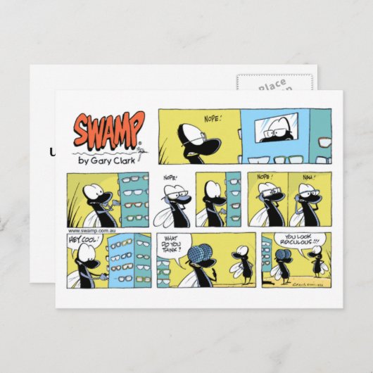 スワンプ検眼検査用カード ポストカード (正面/裏面)