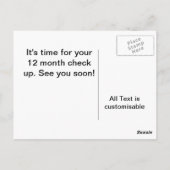 スワンプ検眼検査用カード ポストカード (裏面)