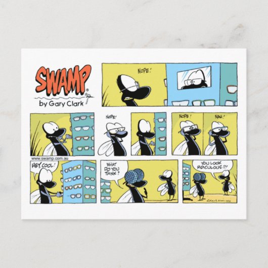 スワンプ検眼検査用カード ポストカード (正面)