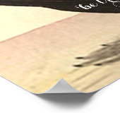 スワンベビーガール子供部屋自分の引用文を追加 ポスター (角)