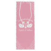 スワンベビーシャワーヴィンテージ ワインギフトバッグ (裏面)