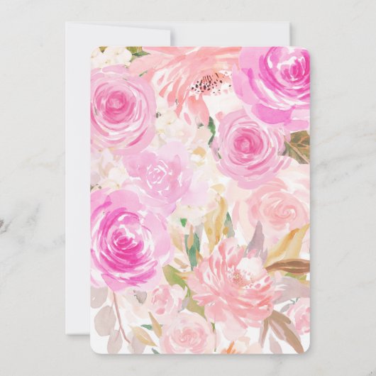 スワンベビーシャワー招待状ガールスワンプリンセス 招待状 (裏面)