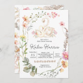 スワンベビーシャワー招待状スワンズ招待状 招待状 (正面/裏面)