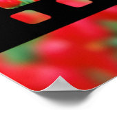 スワンボートとレッドチューリップ ポスター (角)