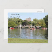 スワンボート, ボストン, マサチューセッツ州, 写真撮影 ポストカード (正面/裏面)