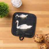 スワンポットホルダーのミュート 鍋敷き (トップダウン)