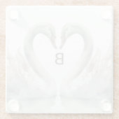 スワンモノグラム ガラスコースター (裏面)