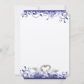 スワンラブバード結婚式招待状 招待状 (裏面)