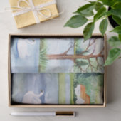 スワンレイクウォーターカラーティッシュペーパー 薄葉紙 (ギフト)