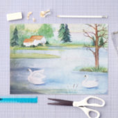 スワンレイクウォーターカラーティッシュペーパー 薄葉紙 (クラフト)