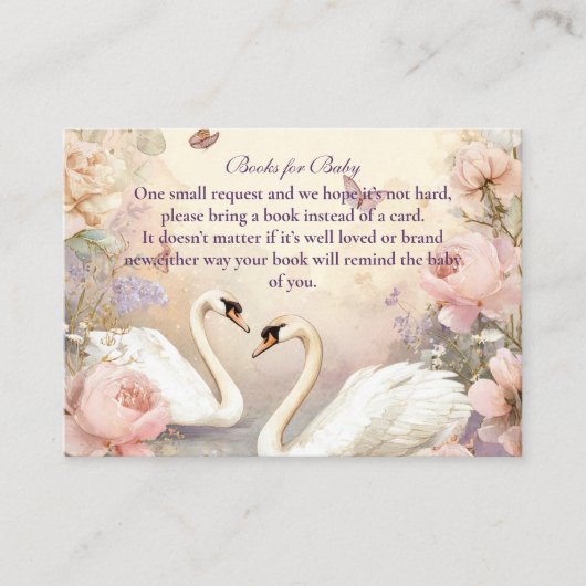 スワンレイクガーデンブックスフォーベビー エンクロージャーカード (正面)