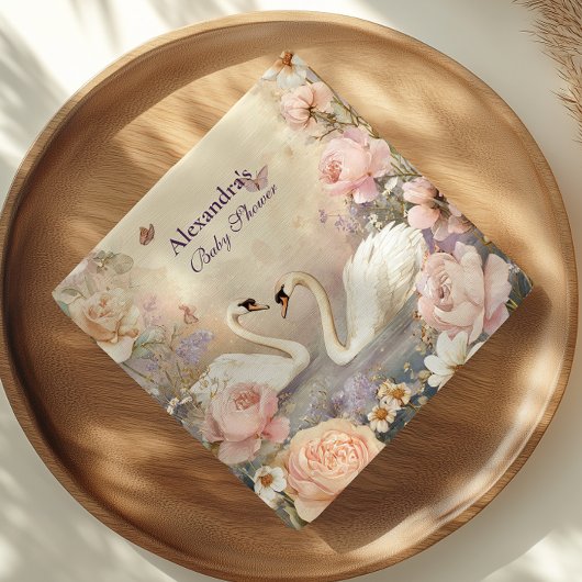 スワンレイクガーデンベビーシャワー スタンダードカクテルナプキン