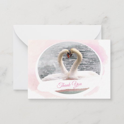 スワンレイクサンキューカード ノートカード (正面)