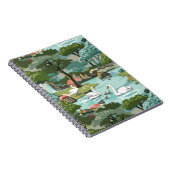 スワンレイクレトロ絵を描スタイルバイナンバー ノートブック (右側)