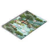 スワンレイクレトロ絵を描スタイルバイナンバー ノートブック (左側)