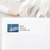 スワンレイク差出人住所ラベル ラベル (インサイチュ)