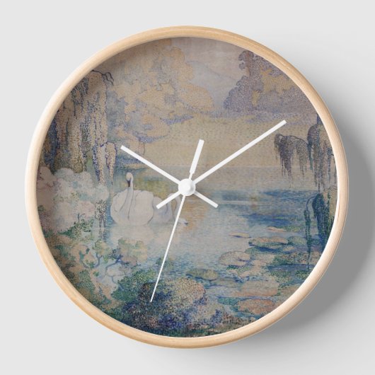 スワンレイク 壁時計 (正面)