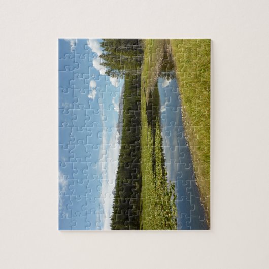 スワンレイクIアットグランドテトン国立公園 ジグソーパズル (縦)