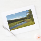 スワンレイクIアットグランドテトン国立公園 長方形シール (封筒)