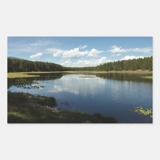 スワンレイクIIアットグランドテトン国立公園 長方形シール (正面)