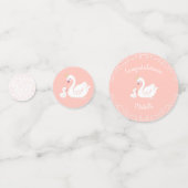 スワンヴィンテージベビーシャワー コンフェッティ (正面)