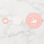 スワンヴィンテージベビーシャワー コンフェッティ (裏面)