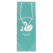 スワンヴィンテージベビーシャワー ワインギフトバッグ (裏面)