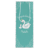 スワンヴィンテージベビーシャワー ワインギフトバッグ (正面)