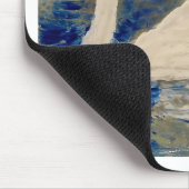 スワン反射カスタム縁ど色 マウスパッド (コーナー)