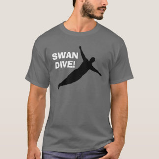 スワン型飛び込み Tシャツ