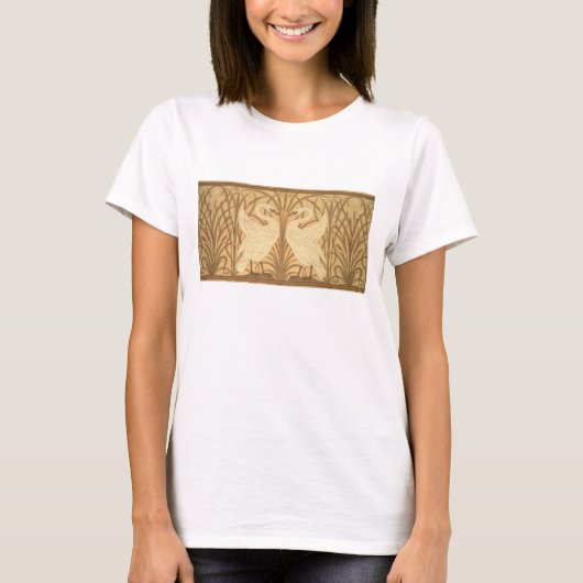 スワン壁紙デザイン Tシャツ (正面)