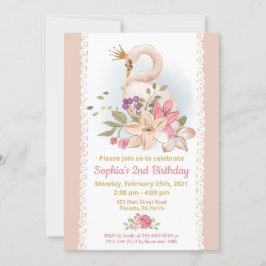 スワン姫の誕生日パーティー 招待状