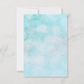 スワン姫ゴールドグリッター・フェアリーテイルテーブルナンバー 招待状 (裏面)