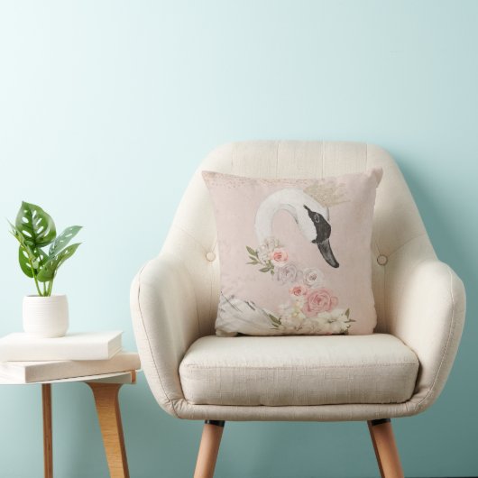 スワン子供部屋ベビー子供部屋牡丹枕クラウン クッション (椅子)