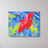 スワン抽象芸術アートキャンバスデザイン キャンバスプリント (正面)