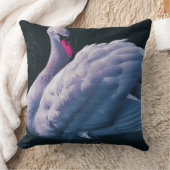 スワン枕 – Swan Birdsエレガントロゴ付き心地よい クッション (ブランケット)