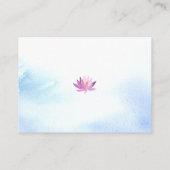 スワン水彩赤ちゃんシャワーおむつラッフル エンクロージャーカード (裏面)