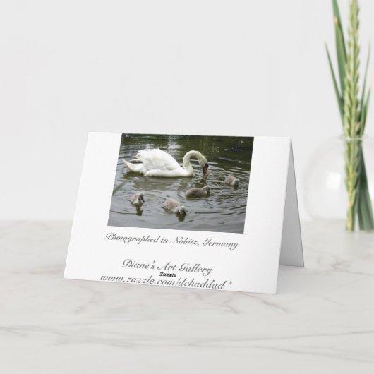 スワン湖 カード (裏面)