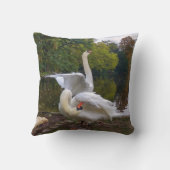 スワン湖 クッション (裏面)