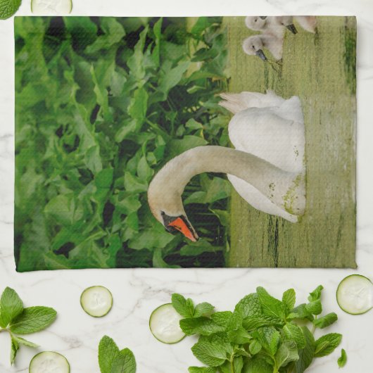 スワン科 キッチンタオル (折り畳み)