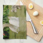 スワン科 キッチンタオル (四つ折り)