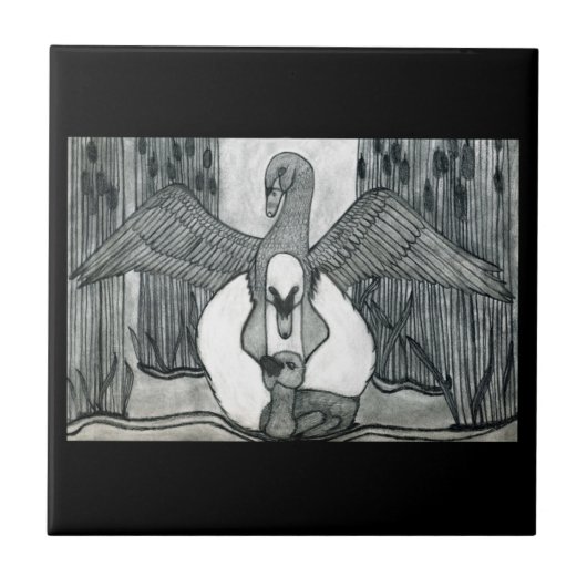 スワン科 タイル (正面)