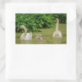 スワン科 長方形シール (バッグ)